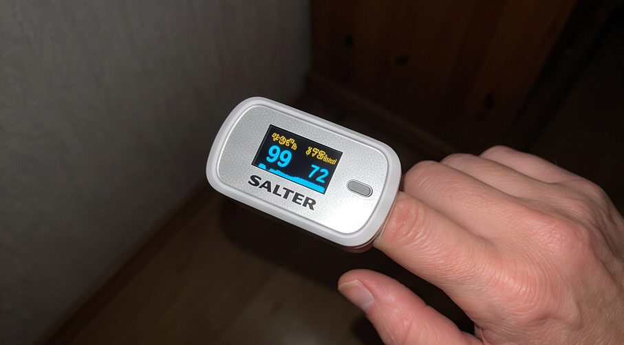 salter px 100 eu oxywatch fingertip pulse Ansicht der Verarbeitung