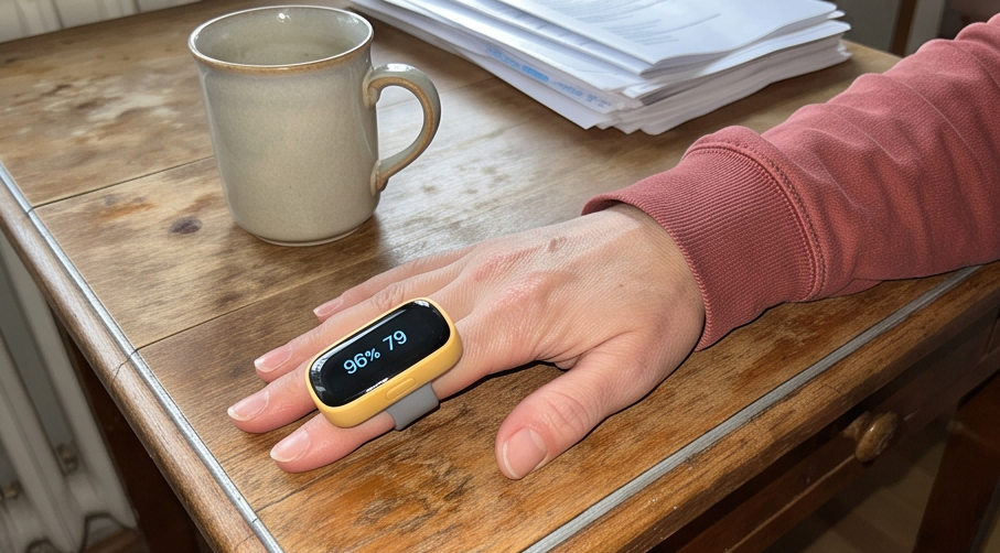 WearO2 Pulsoximeter im Test: Bluetooth-Blutsauerstoffmessgerät mit App und Vibration