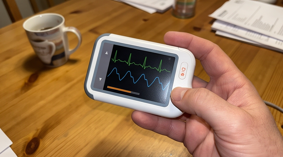 Wellue Checkme Lite Plus im Test: EKG-Gerät mit Pulsoximeter für Zuhause