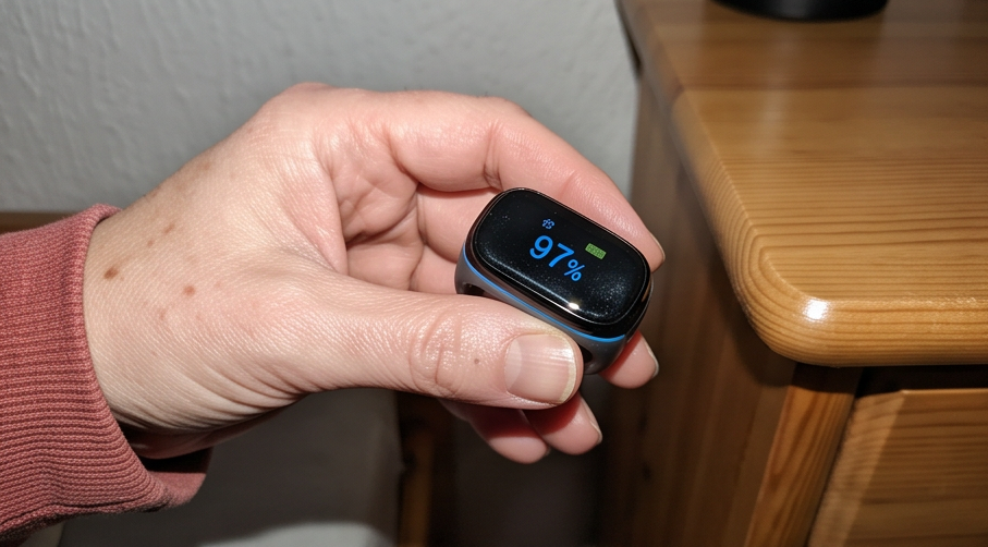 Wellue O2Ring Fingertip Schlafmonitor im Test: Pulsoximeter zur SpO2-Überwachung und Herzfrequenzmessung
