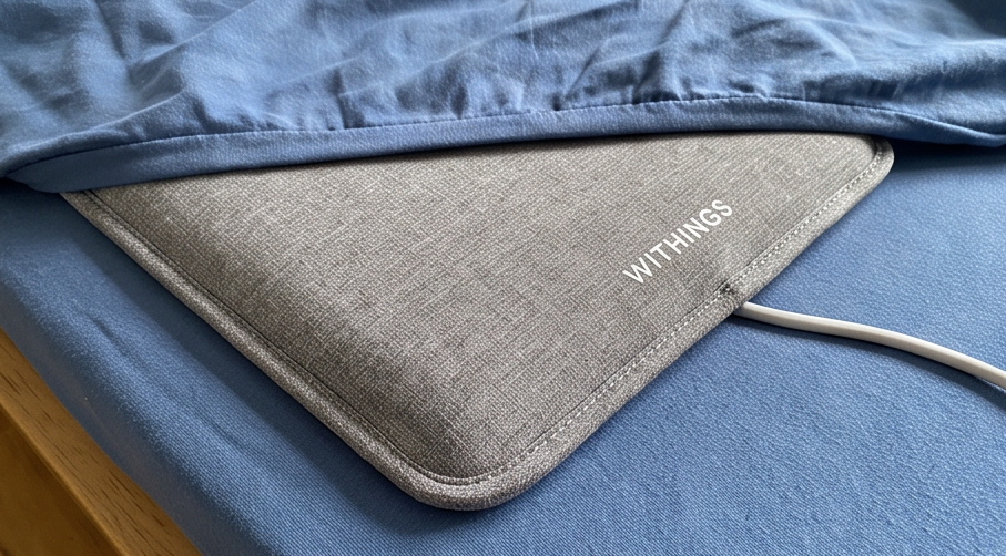 withings sleep analyzer paket aus der Nähe betrachtet